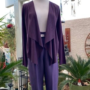 💜💜INC OPEN FAUX SUEDE WATERFALL SWEATER💜💜